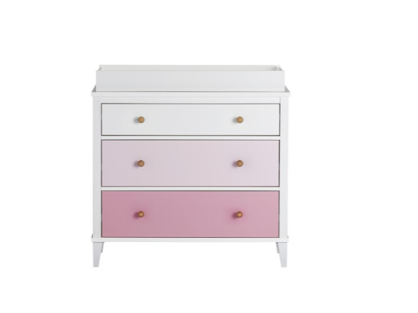 Little Seeds Monarch Hill Poppy 3DRW Changing Table Pink Changing Table | Bed Sava