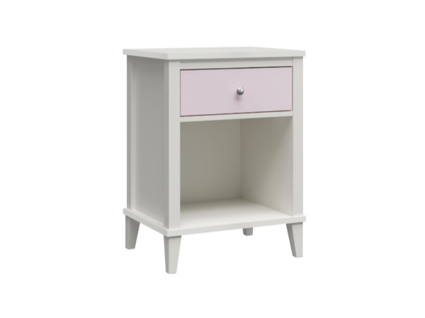 Little Seeds Monarch Hill Poppy Nightstand White and Pink White Changing Table | Bed Sava