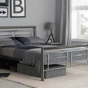 Birlea Montana Double Nickel and Chrome Metal Bed | Bed Sava