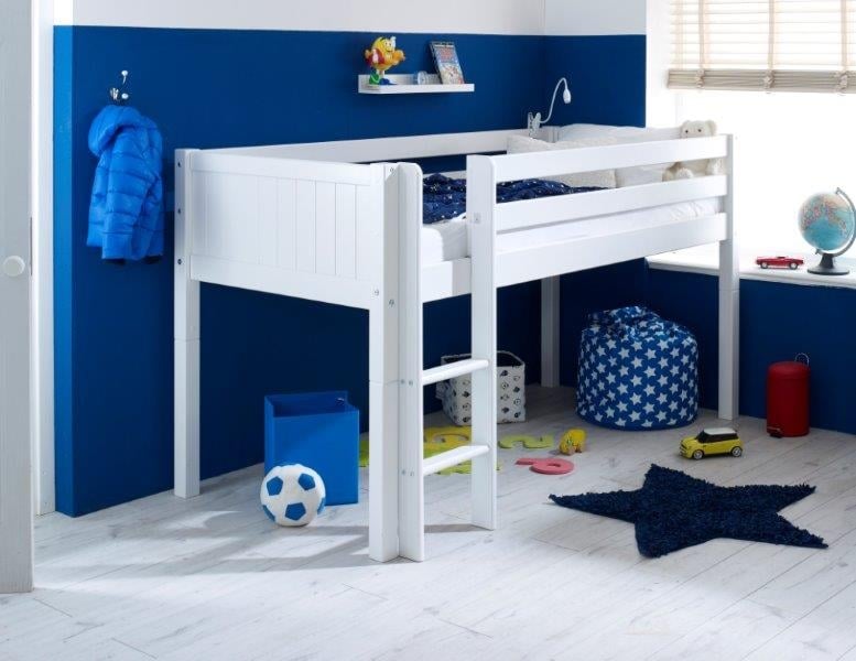 Flexa Nordic Mid Sleeper 1 Grooved White