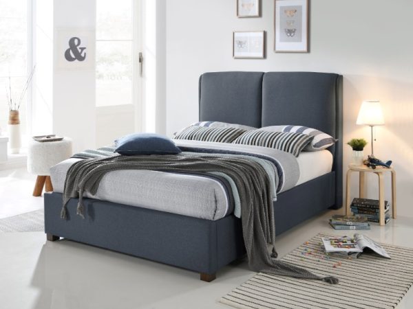 Time Living Oakland King Size Dark Grey Fabric Bed | Bed Sava