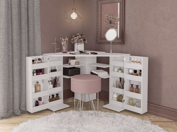 Birlea Olivia Corner Dressing Table Dressing Table | Bed Sava
