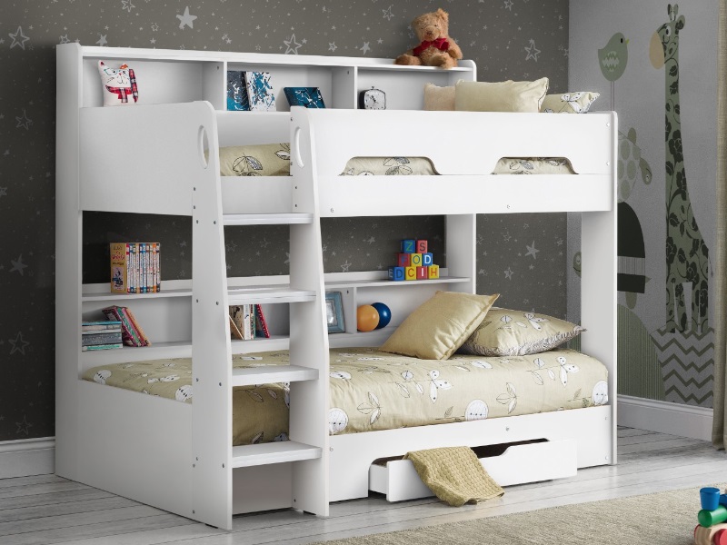 Julian Bowen Orion Bunk Bed Single White Bunk Bed | Bed Sava
