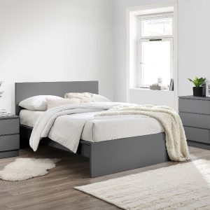 Birlea Oslo King Size Grey Bed | Bed Sava