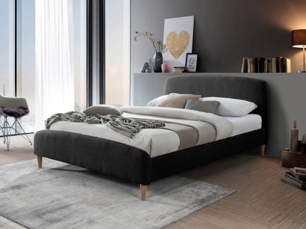 Birlea Otley King Size Charcoal Fabric Bed | Bed Sava