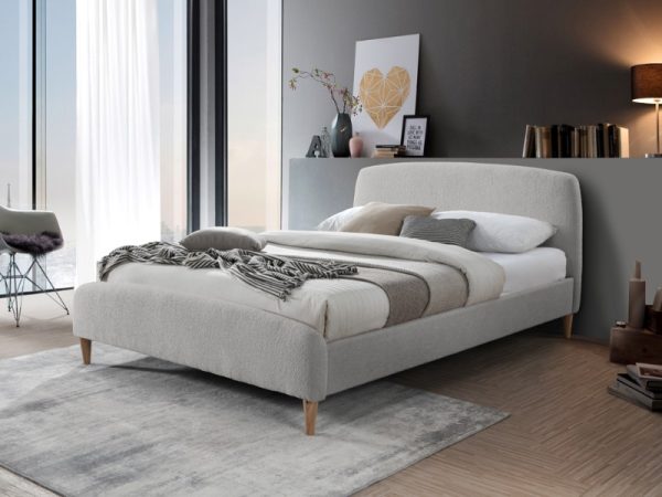 Birlea Otley Double Dove Grey Fabric Bed | Bed Sava