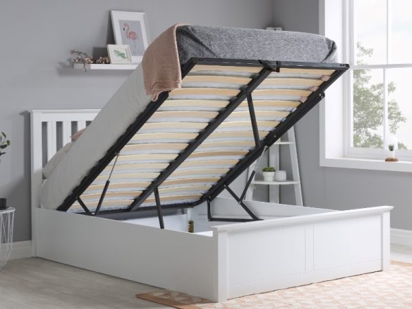 Birlea Phoenix Ottoman White Small Double White Ottoman Bed | Bed Sava