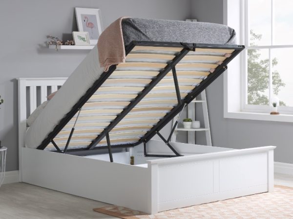 Birlea Phoenix Ottoman White King Size White Ottoman Bed | Bed Sava