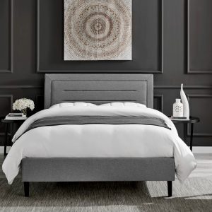 Limelight Picasso Grey King Size Fabric Bed | Bed Sava