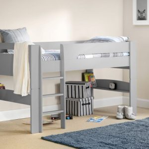 Julian Bowen Pluto Midsleeper Single Dove Grey Mid Sleeper | Bed Sava