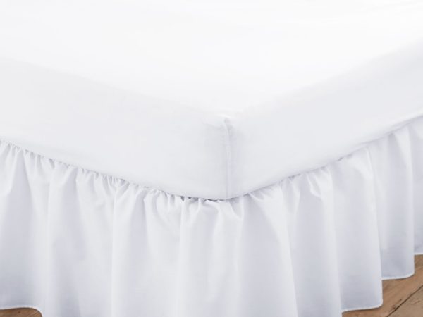Charlotte Thomas Poetry Bunk White Fitted Sheet Small Single Linen | Bed Sava