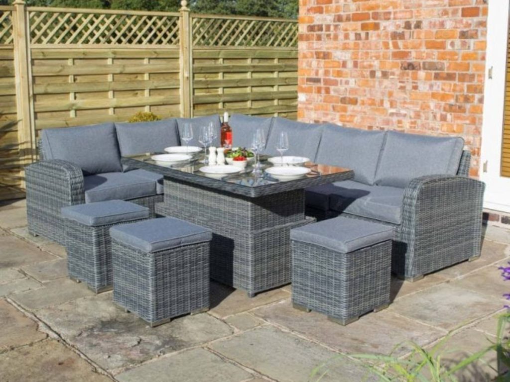 Thornbury Corner Dining Set Grey