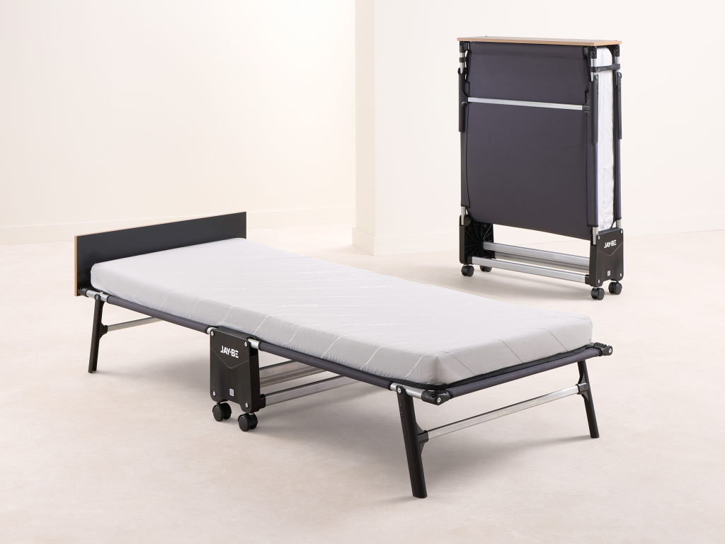 Jay Be RE80 Rollaway Folding Bed with e-Fibre Mattress Single Folding Bed