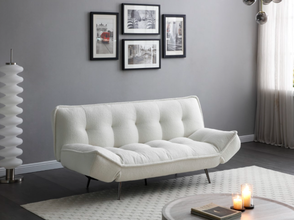 Limelight Remi Sofa Bed Cream Sofa Bed | Bed Sava