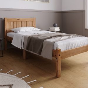 Birlea Rio Single Antique Wax Wooden Bed | Bed Sava