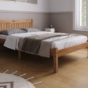 Birlea Rio Double Antique Wax Wooden Bed | Bed Sava