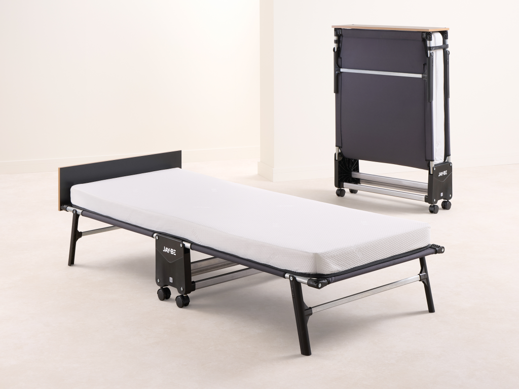 Jay Be RM80 Rollaway Folding Bed with Memory Mattress Single Folding Bed