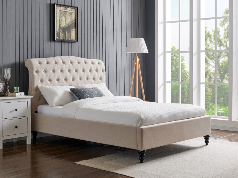 Limelight Rosa Single Natural Fabric Bed