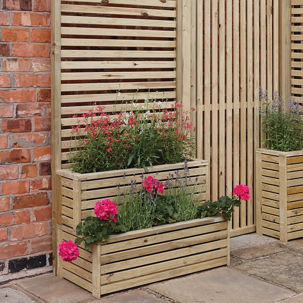 Rowlinson Wooden Tier Planter
