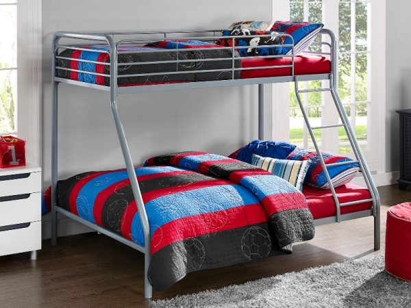 Dorel Single over Double Triple Sleeper Bunk Bed Double Grey Bunk Bed | Bed Sava