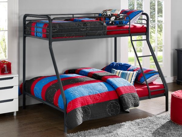 Dorel Single over Double Triple Sleeper Bunk Bed Double Black Bunk Bed | Bed Sava