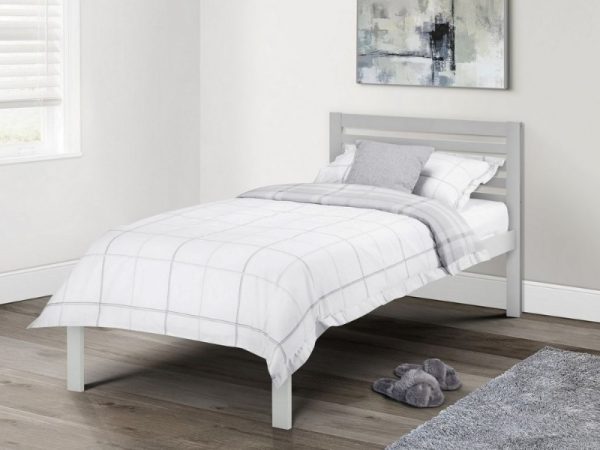 Julian Bowen Slocum Single Grey Wooden Bed | Bed Sava