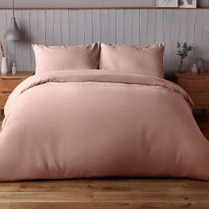 Silentnight Supersoft Duvet Set Single Blush Pink Duvet Cover | Bed Sava