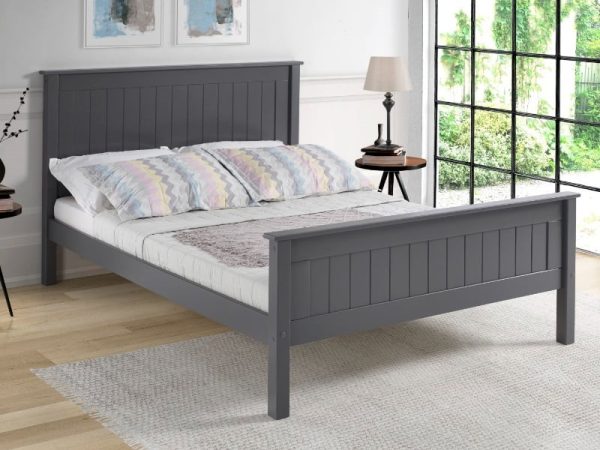 Limelight Taurus King Size Dark Grey Wooden Bed | Bed Sava