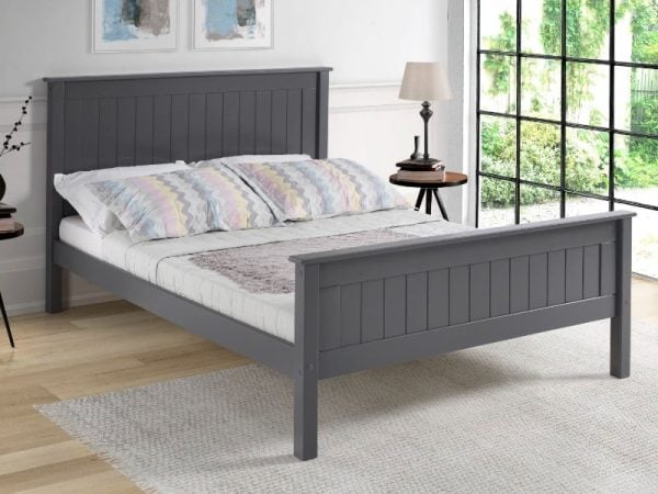 Limelight Taurus Single Dark Grey Wooden Bed | Bed Sava