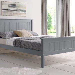 Limelight Taurus King Size Grey Wooden Bed | Bed Sava