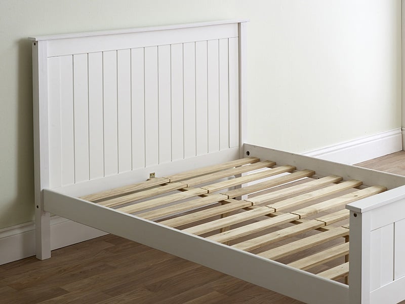 Limelight Taurus Small Double White Wooden Bed