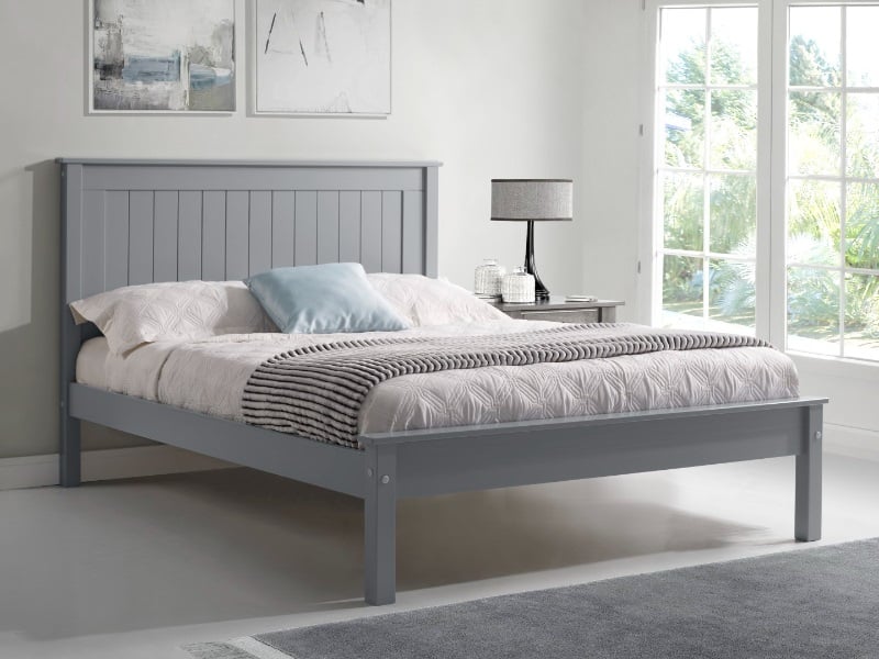 Limelight Taurus Low Footend Double Grey Wooden Bed