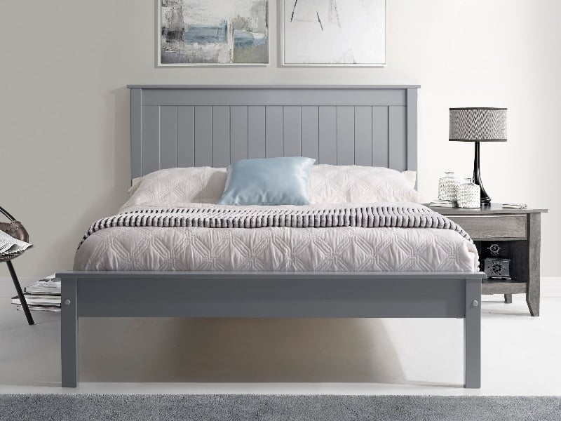 Limelight Taurus Low Footend Small Double Grey Wooden Bed