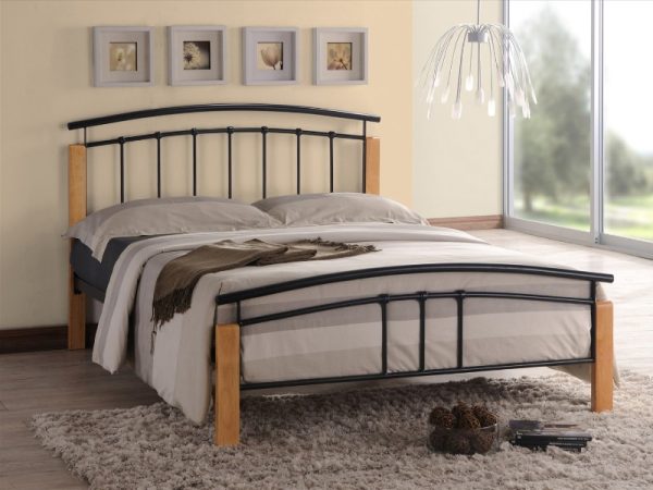 Time Living Tetras King Size Black Metal Bed | Bed Sava