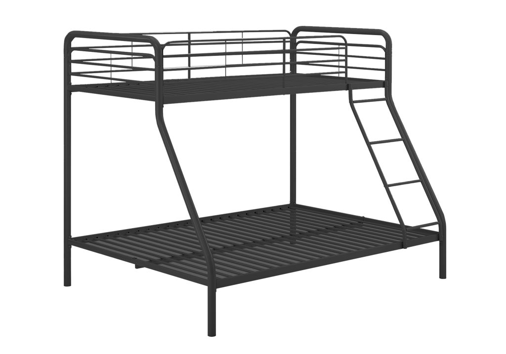 Dorel Single Over Double Bunk Bed-Black