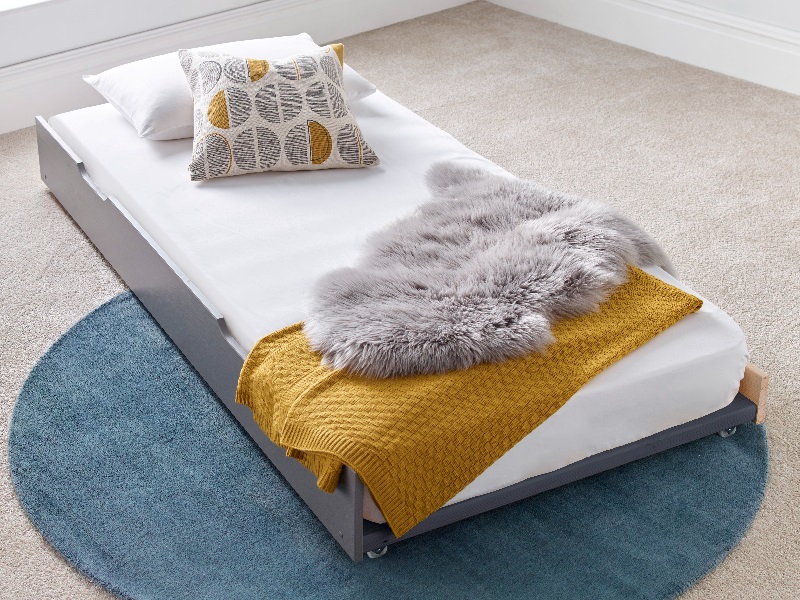 Bedmaster Tyler Trundle Only Wood Grey   Underbed Drawer