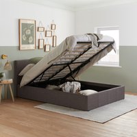 Birlea Berlin Ottoman Bed - Grey / Double