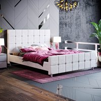 Valentina Fabric Bed - Light Grey Velvet / King