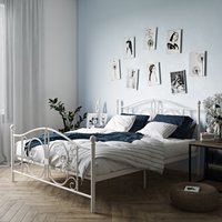 Bombay Metal Bed - White / King