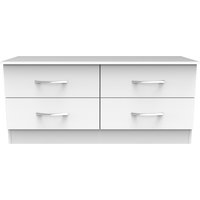 Avon Ready Assembled 4 Drawer Bed Box - White