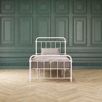 Wallace Metal Bed - White / Single