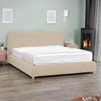 Viola 180cm Super King Boucle Bed Frame - Beige