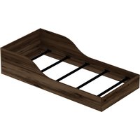Brian Bedstead Bed Frame with Headboard - Light Walnut