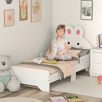 ZONEKIZ Rabbit Design Toddler Bed for 3 to 6 Years Old 313 009V00WT - White