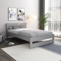 Tera Small Double Bed Grey - Grey
