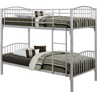 Birlea Corfu Bunk Bed Silver - Grey