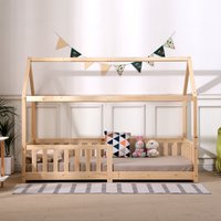HMD Solid Pine Childs Bed Frame - Natural