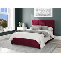 Caine Kimiyo Linen Ottoman Storage Bed - Bordeaux / King