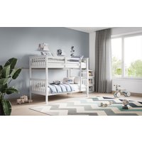 Wooden Zoom Bunk Bed White - White