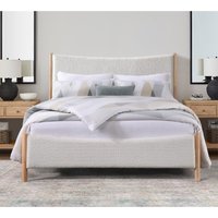 Riku Boucle and Wood Bed - Natural / King